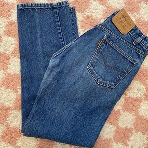 Vintage 80s Orange Tab Levi’s 513 Jeans 34x31